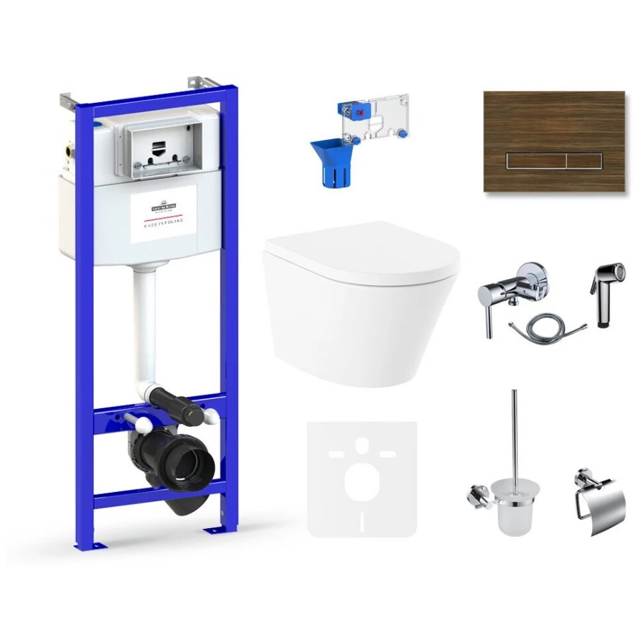 Унитаз Lavinia Boho Relfix Biore Compacto Rimless 75110603 (комплект 10 в 1)