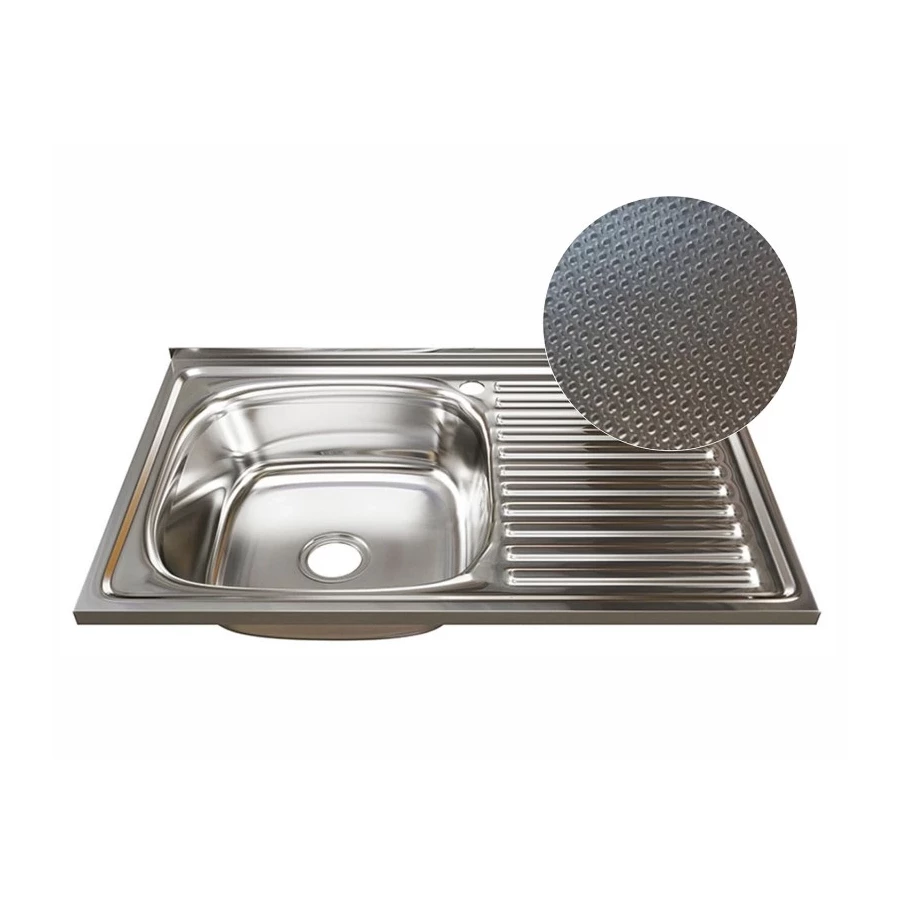 Мойка MixLine левая с сифоном сатин 555232 80х50 см