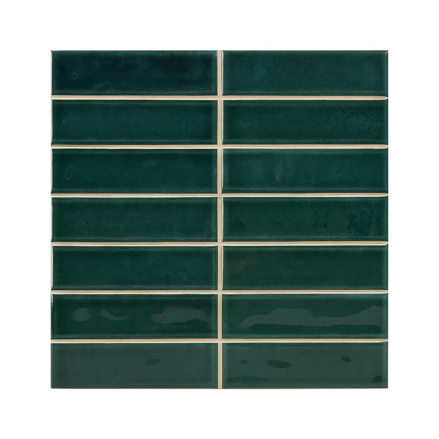 Плитка настенная Vilar Albaro WB Nairobi Sticks Green зеленая 10х2,5 см