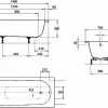 Стальная ванна Kaldewei Eurowa mod 309-1 119512030001 140x70 см