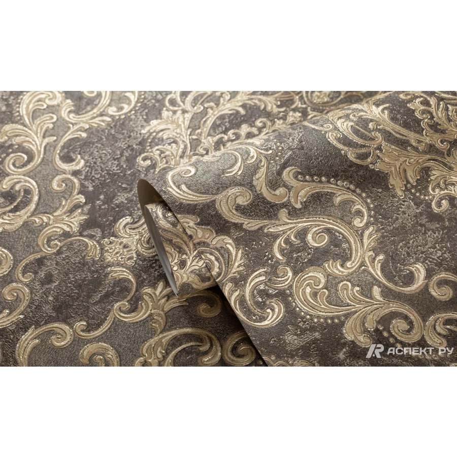 Обои флизелиновые Аспект Эмилия Коричневый 70556-82 1,06х10,05 м