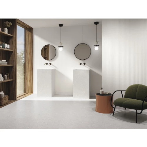 Плитка настенная Ape Ceramica Bellagio Lario Bianco Rect матовая белая A041898 120х60 см