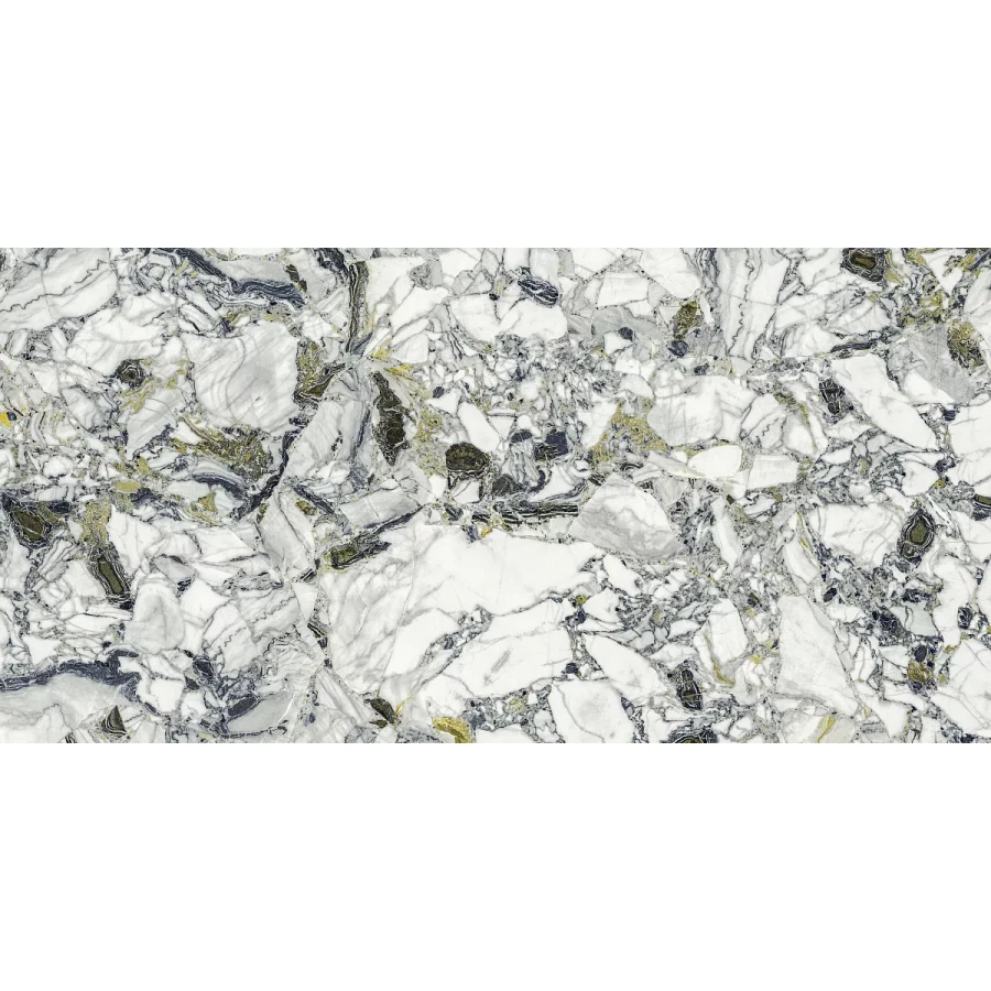 Керамогранит Atlas Concorde Forte Dei Marmi Quark Ceppo Apuano Forest Matt Rett матовый белый 610010002960 160х80 см