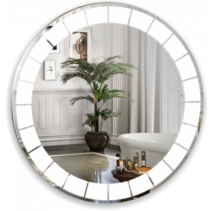 Зеркало Azario Пандора c подсветкой и диммером сенсорный выключатель LED-00002504 d77 см