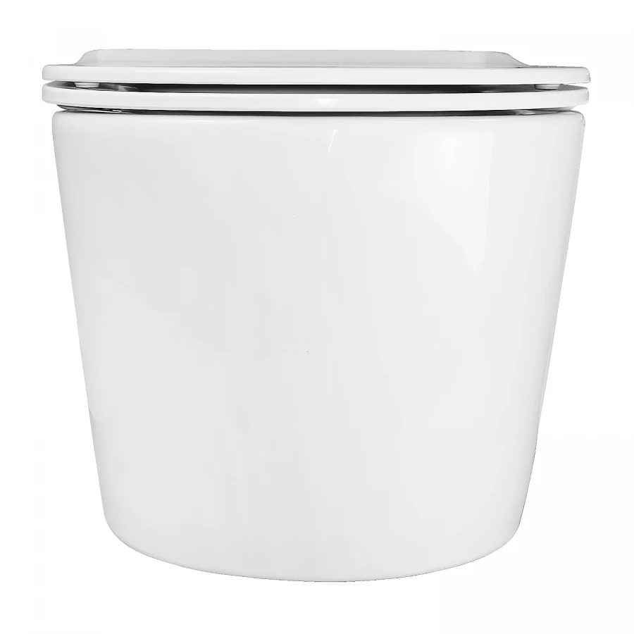 Унитаз подвесной Azario Ollin безободковый слив торнадо с быстросъемным сиденьем микролифт AZ-0513R 36х53.5х37 см