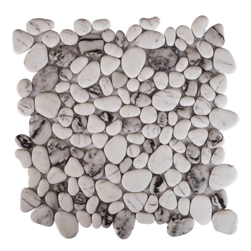 Мозаика Orro Mosaic Гласс Галька матовая серая 30,5х30,5 см