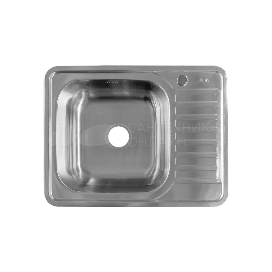 Мойка Iddis Basic нержавеющая сталь сатин чаша слева BAS65SLi77 65х50 см