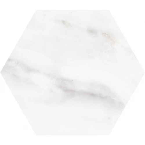 Керамогранит WOW 60º Лове Аффаирс Cалаcатта Hеxагон / 60º Love Affairs Calacatta Hexagon матовый белый 114702 23х20 см