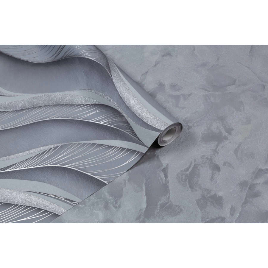 Обои флизелиновые Palitra Life Domingo серые PL72359-44 1,06х10,05 м