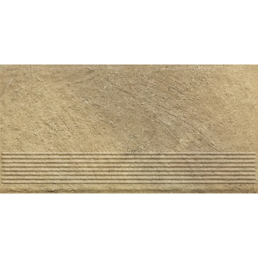 Ступень Paradyz Eremite Sand Stopnica Prosta Struktura Mat B1a матовая бежевая 60х30 см