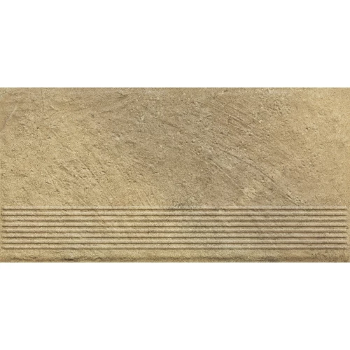 Ступень Paradyz Eremite Sand Stopnica Prosta Struktura Mat B1a матовая бежевая 60х30 см