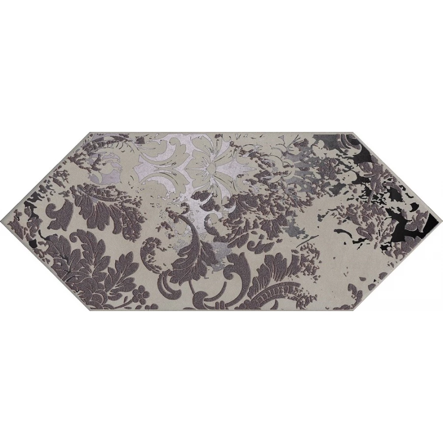 Плитка настенная Kerama Marazzi Каламита 1 Декор матовый серый VT/B521/35030 34х14 см