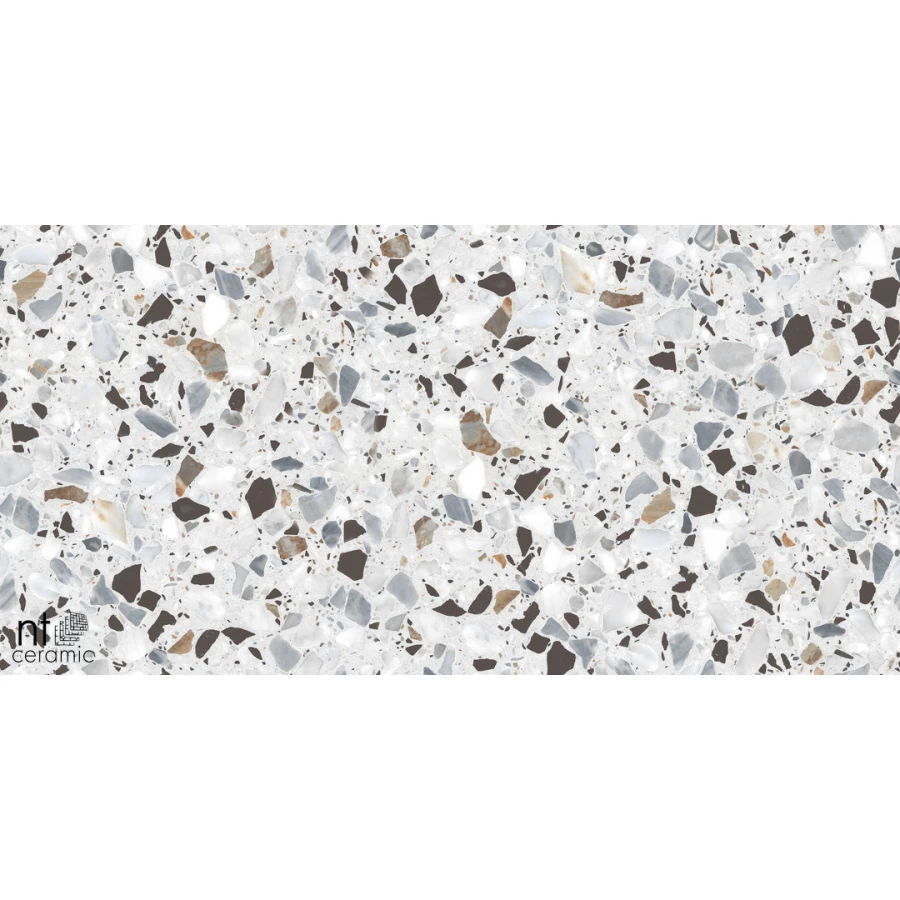 Керамогранит NT Ceramic Terrazzo White Матовый NTT99606 120х60 см