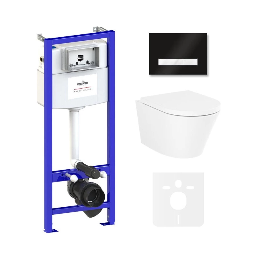 Унитаз Lavinia Boho Relfix Biore Compacto Rimless 75110143 (комплект 6 в 1)