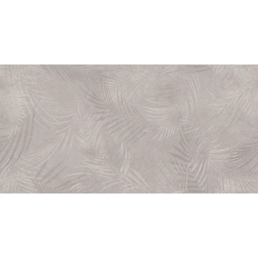 Керамогранит Meissen Keramik Floresta листья светло серый ректификат 17549 120х60 см