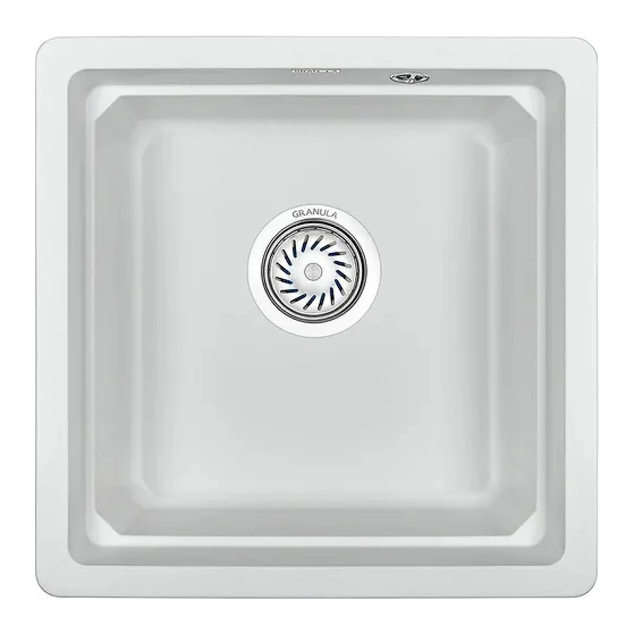 Кухонная мойка Granula Kitchen Space 4501U, АРКТИК 45х45 см