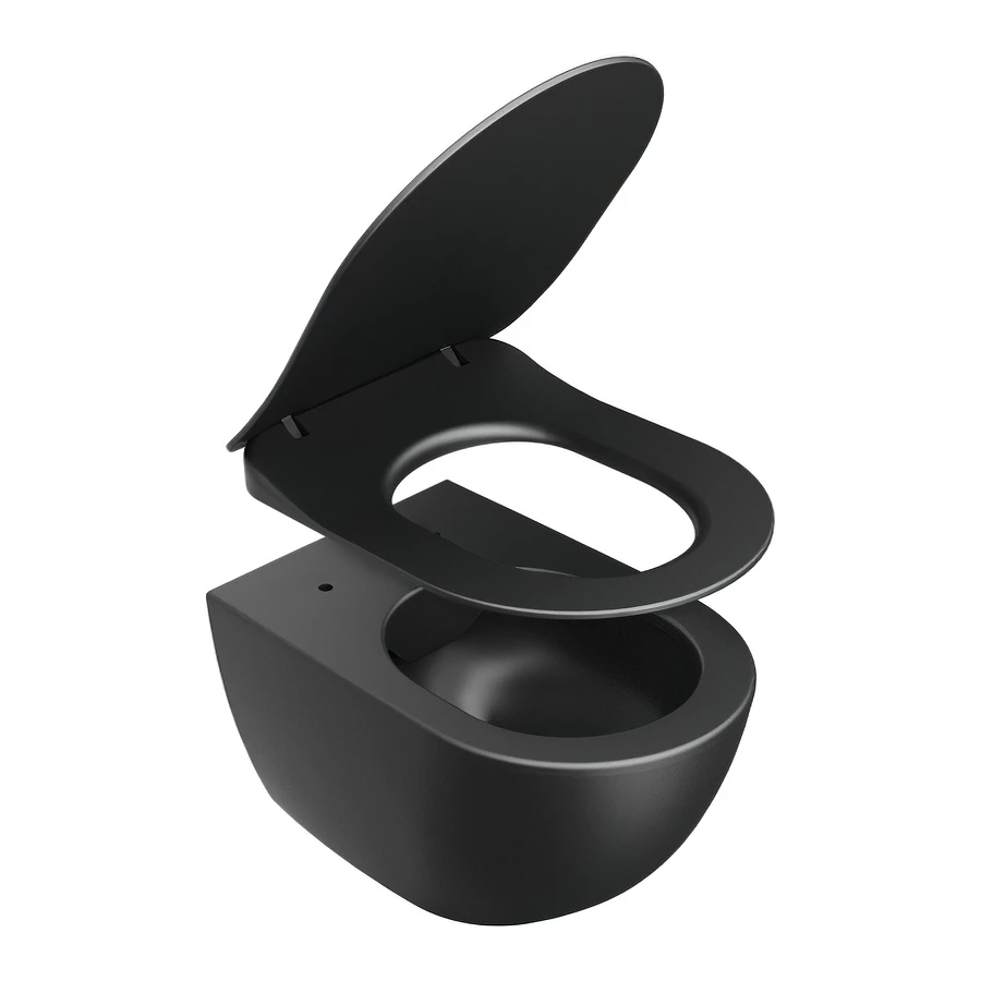 Унитаз подвесной Ravak Uni Chrome RimOFF безободковый Черный X01794