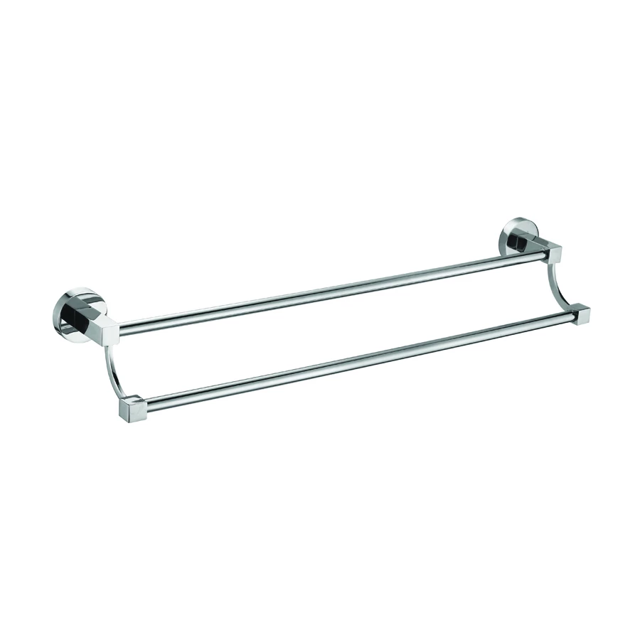 Полотенцедержатель Azario Nessy трубчатый двойной хром AZ-73102 60 см
