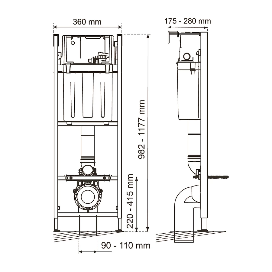 Инсталляция Wirquin Initio 55950020