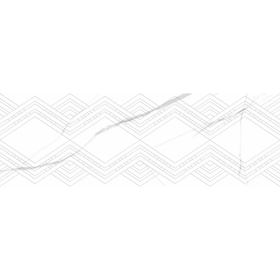 Плитка настенная Dogma Elegante Calacatta Quadri Shine Rettificato глянцевая белая NQ39027D2 90x30 см