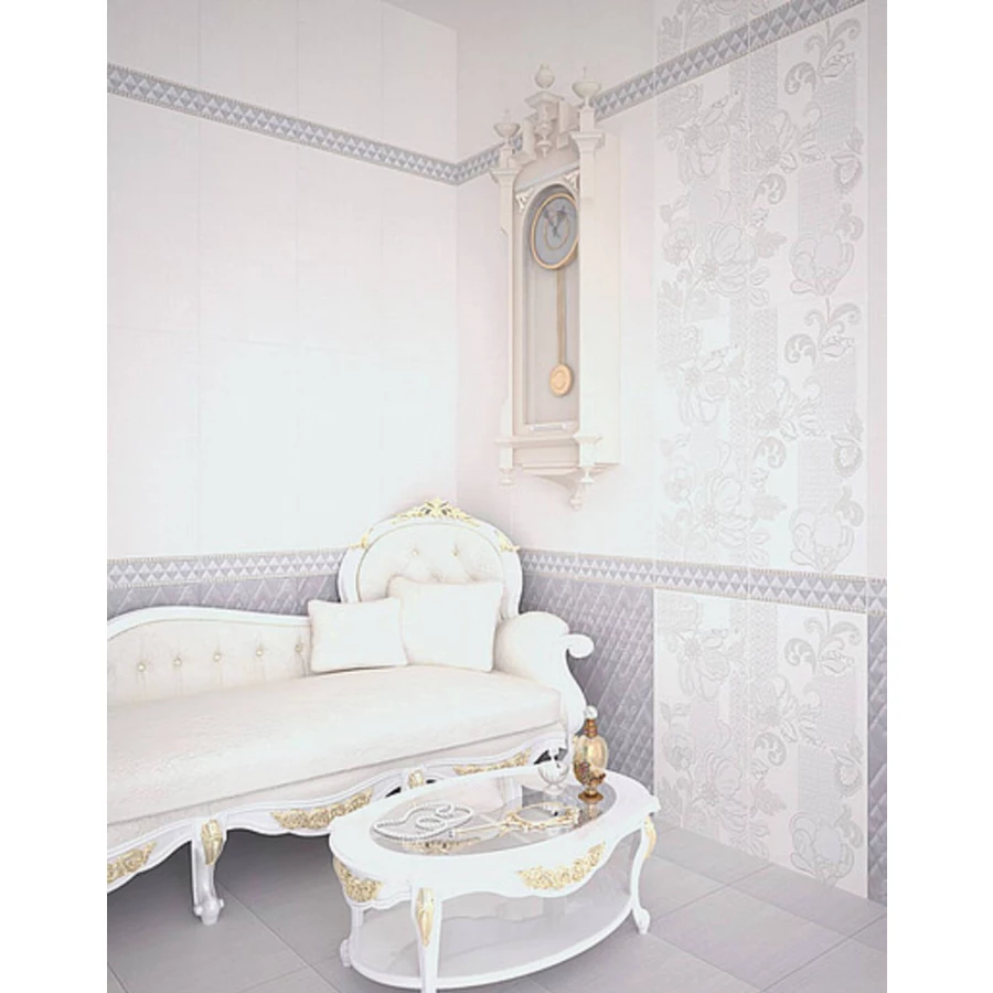 Панно Azori Illusio Grey Pattern из 2 частей 584312003 63х63 см