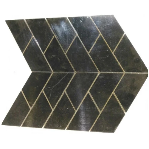 Мозаика ТехноАрт керамогранит Дуал-Шеврон Р5 многоцветная 34х28 см