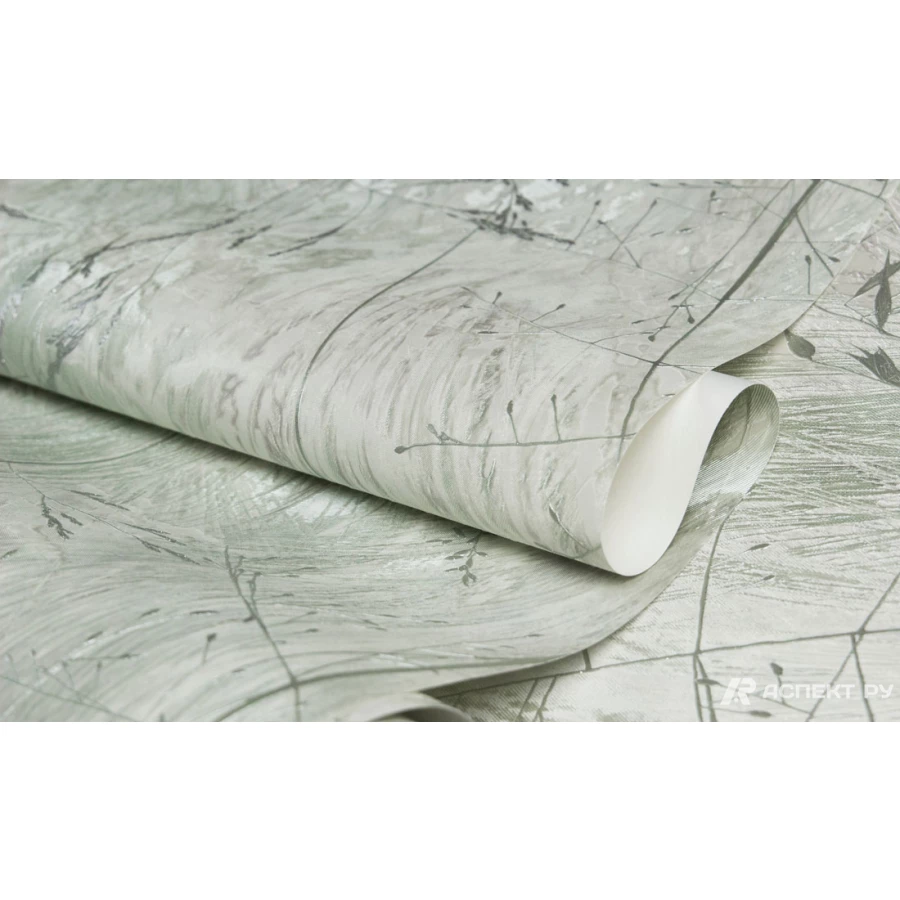 Обои флизелиновые Аспект Карелия зеленые 70631-47 1,06х10,05 м