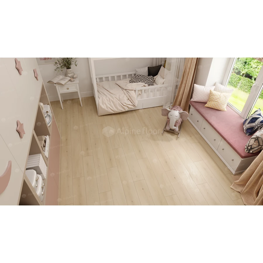 Каменный SPC ламинат Alpine Floor Grand Sequoia синхронное тиснение Гигантум ECO 11-24 43 класс 4 мм 2.232 кв.м 122х18.3 см