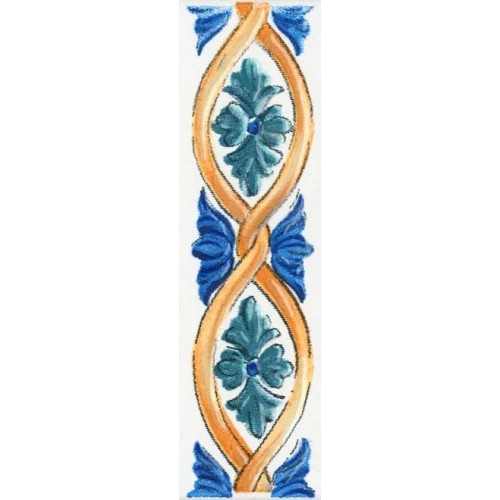 Бордюр Kerama Marazzi Капри майолика белый 3х9,8 см