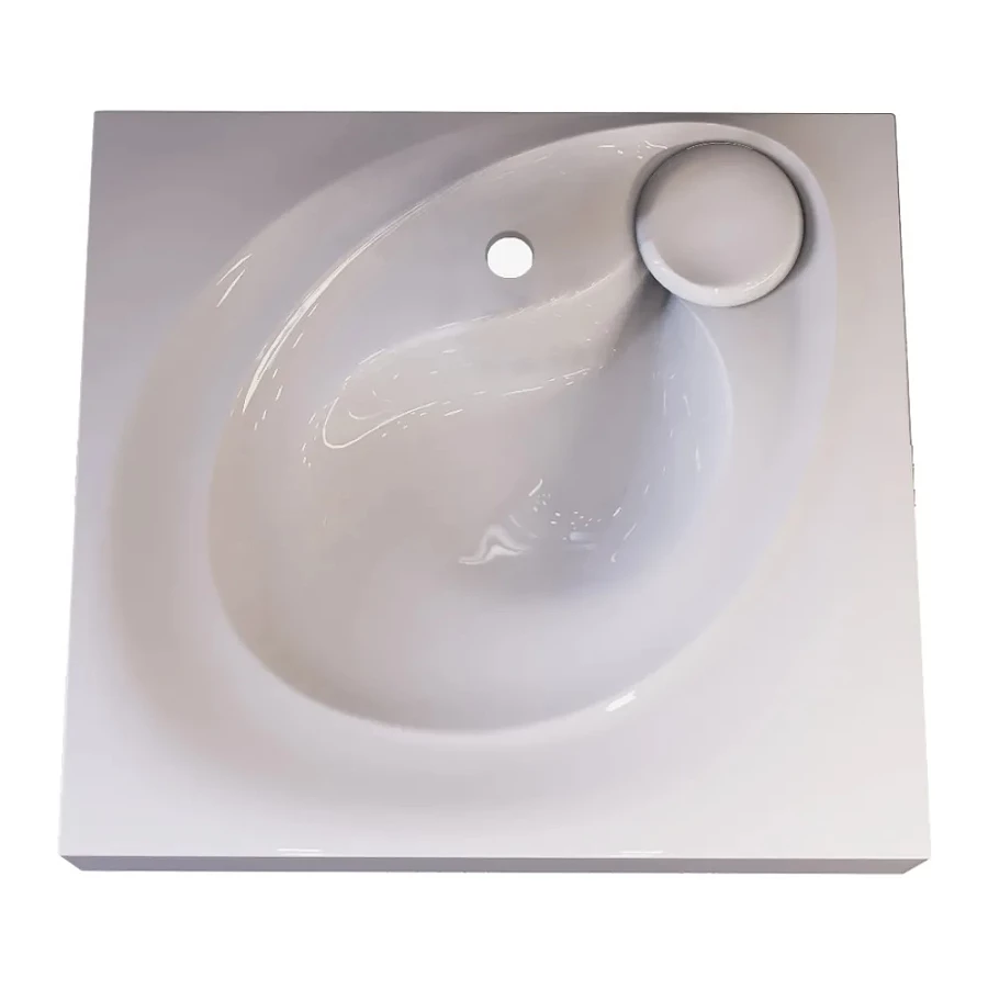 Раковина Andrea подвесная для установки над стиральной машиной Perla 4650002680920 60,2х55 см