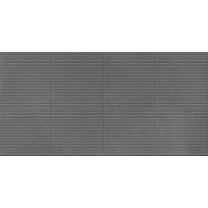 Керамогранит LCM Невел темно-серый чип / Nevel Graphite Chip матовый карвинг 60120NEV07M 120х60 см