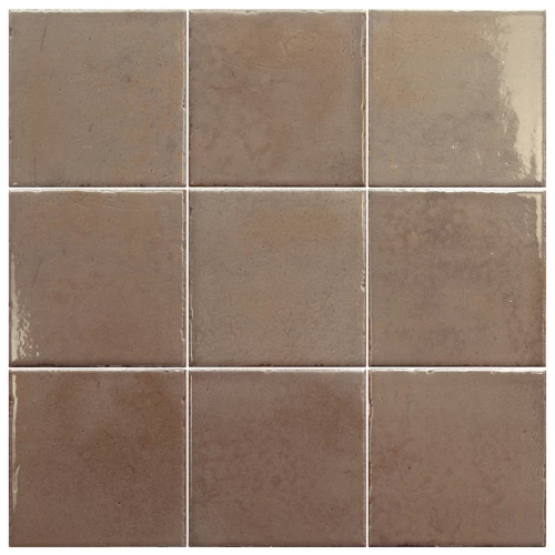 Керамогранит Equipe Bohemian Mink глянцевый коричневый 32332 10x10 см