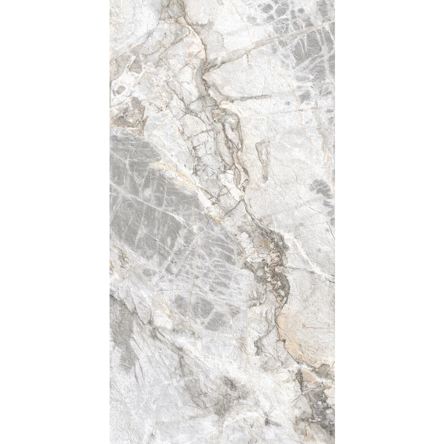 Керамогранит Arcadia Ceramica Credal Smoke Matt Glossy матовый с глянцевым эффектом светло-серый GI8007-B 120х60 см