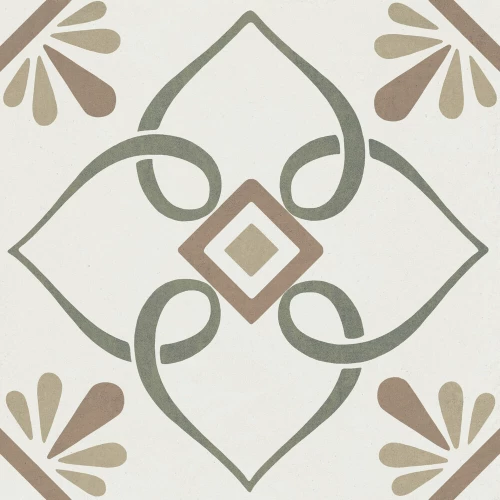 Керамогранит Harmony Peronda Provenza Green Petals матовый многоцветный 3386037790 22,3х22,3 см