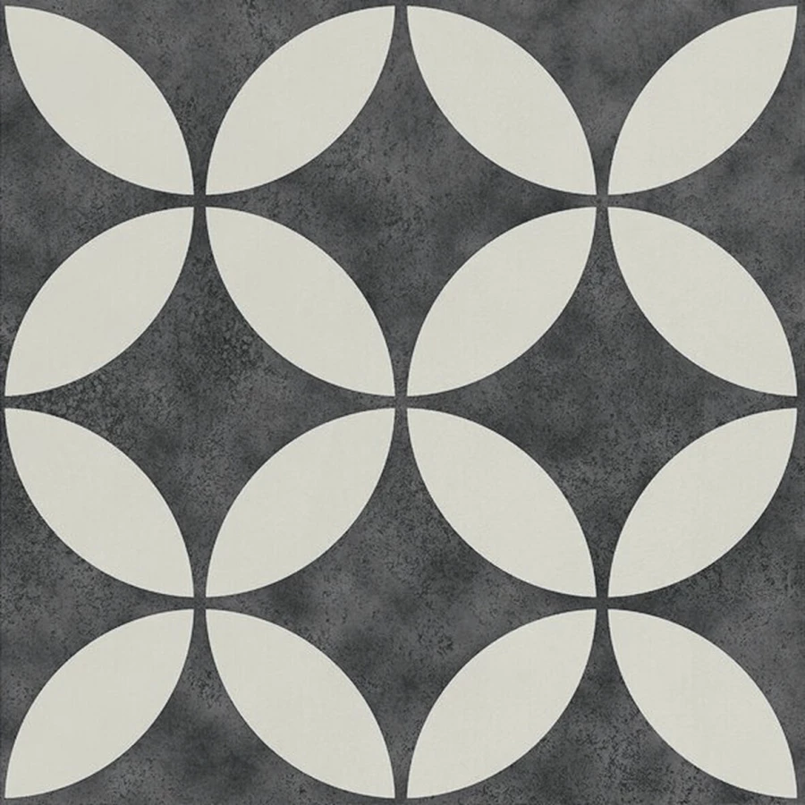 Керамогранит Ape Ceramica Brianna Enya Coal матовый черный A038719 15х15 см