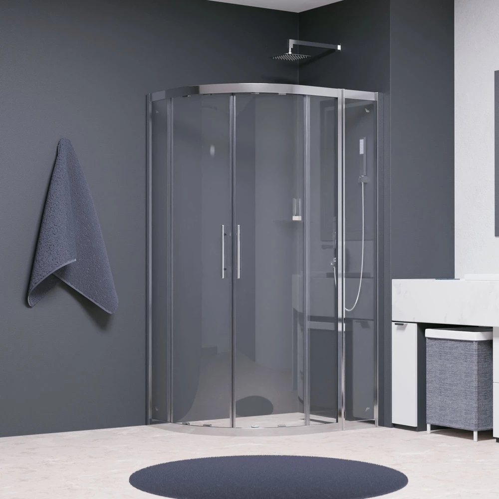 Купить Душевой Уголок 80х100 Без Поддона Трапеция