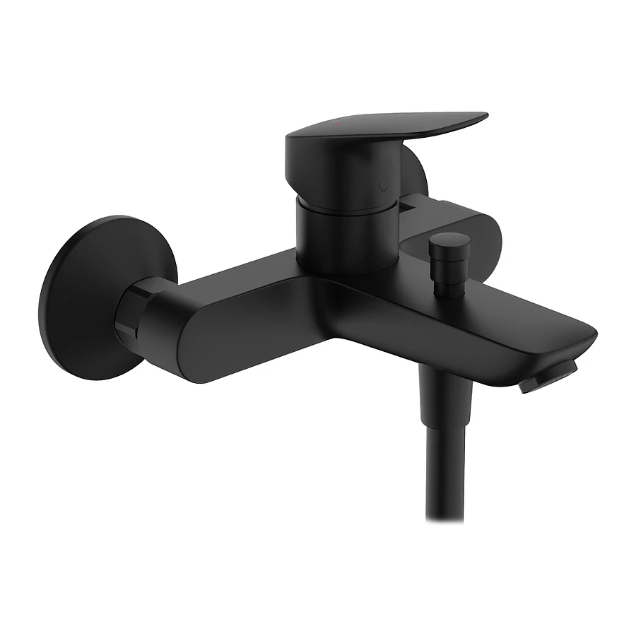 Смеситель для ванны Hansgrohe Logis керамический картридж черный матовый 71400670