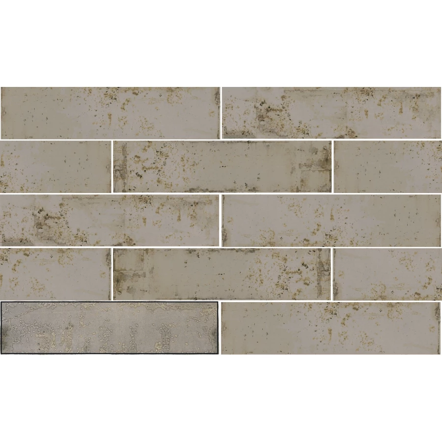 Плитка настенная Ape Ceramica Grunge Grey 30х7.5 см