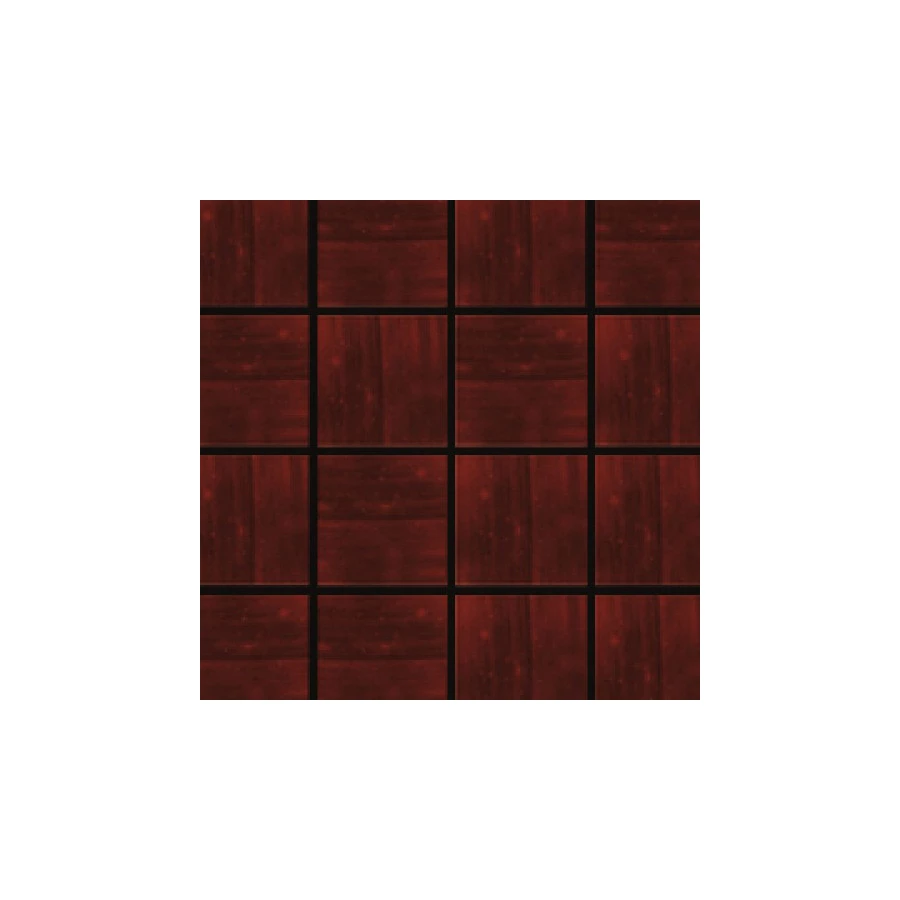 Стеклянная мозаика Trend Lux сетка 1,5x1,5 матовая бордовая lux394 31,6х31,6 см