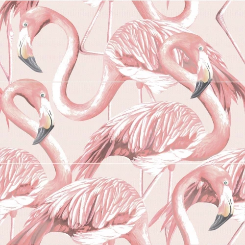Панно Cersanit Gradient розовый фламинго (компл. из 3-х шт.) 59,4х59,8 см