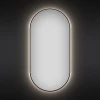 Зеркало Wellsee LED-подсветка фоновая интерьерная форма овальная 172201540-172201550 55х100 см