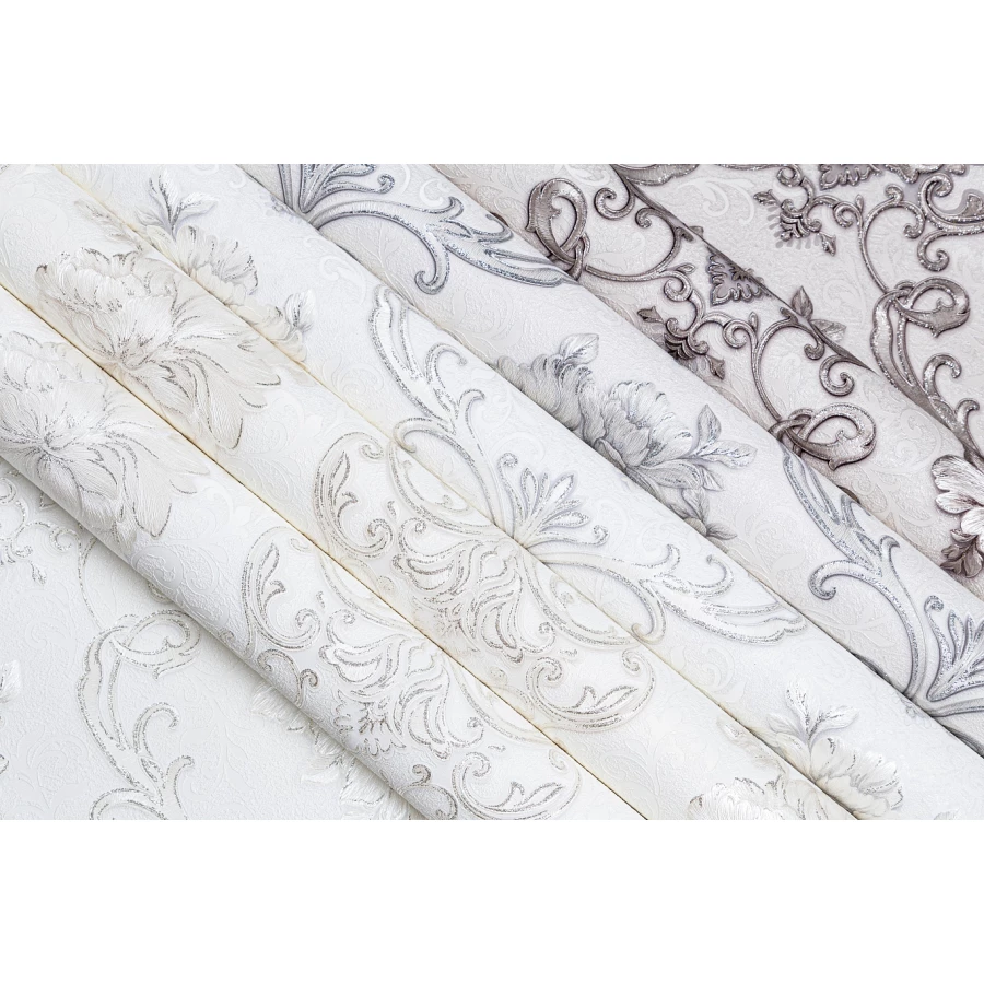 Обои флизелиновые Palitra Life Corsica белые PL72123-12 1,06х10,05 м