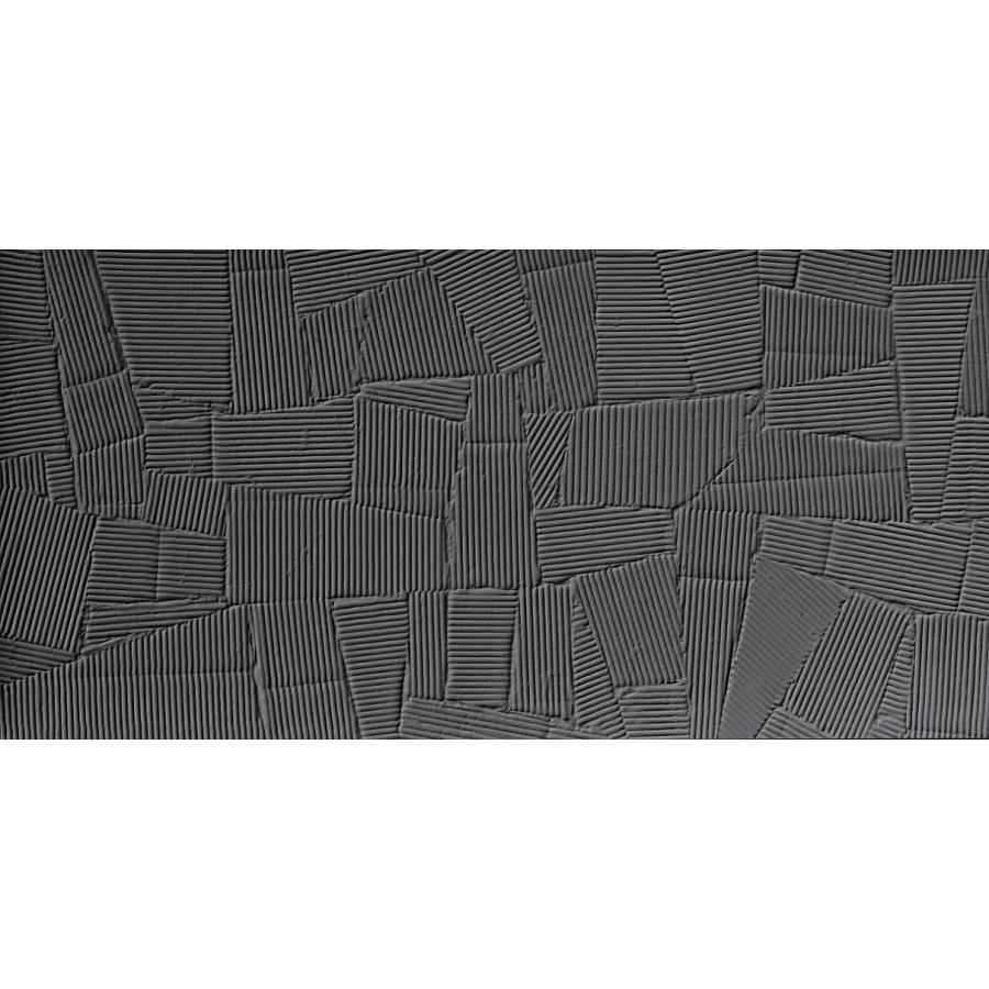 Плитка настенная Piemme Ceramiche Homey Paper Clay Antracite матовая черная 06076 120х60 см