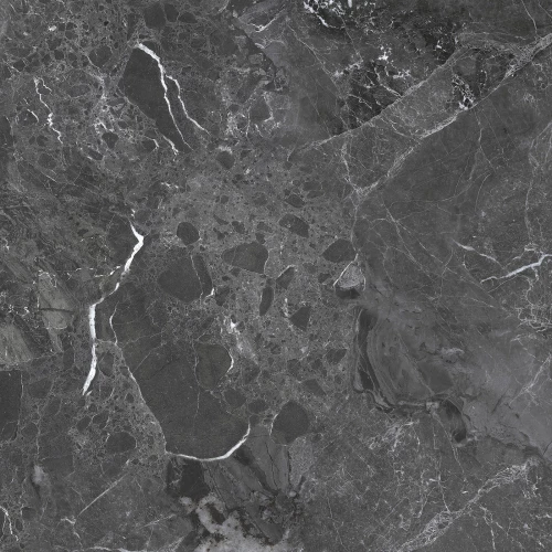 Керамогранит Delacora Greiny Dark sugar-эффект черный 6060GRY99 60х60 см