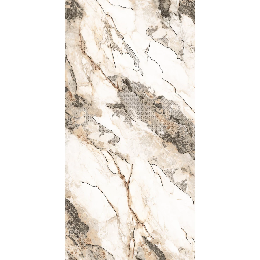 Керамогранит Casati Ceramica Carving Polished Gold GS Laos Gold Golden Carving золотой 120х60 см