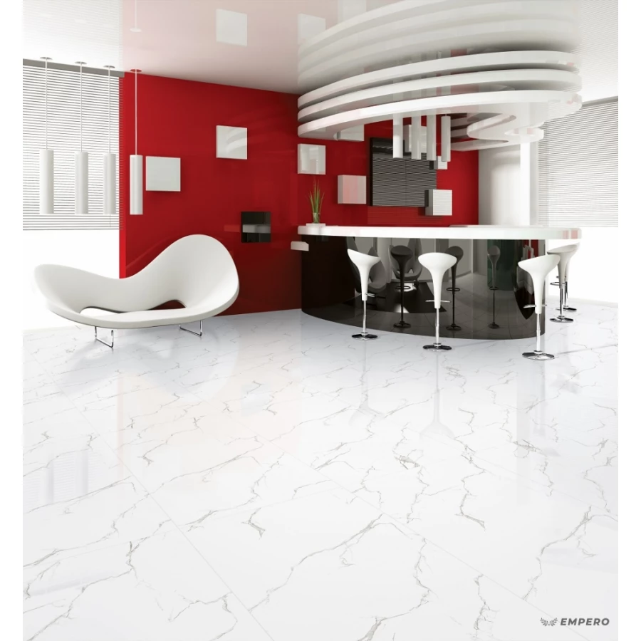 Керамогранит Empero 60x120 Glossy Amira Statuario White 01-00003530 120х60 см