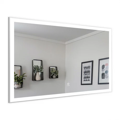 Зеркало Azario Havana сенсорный выключатель с функцией диммера алюминиевая рамка AZ-Z-080-1CS 100х70 см