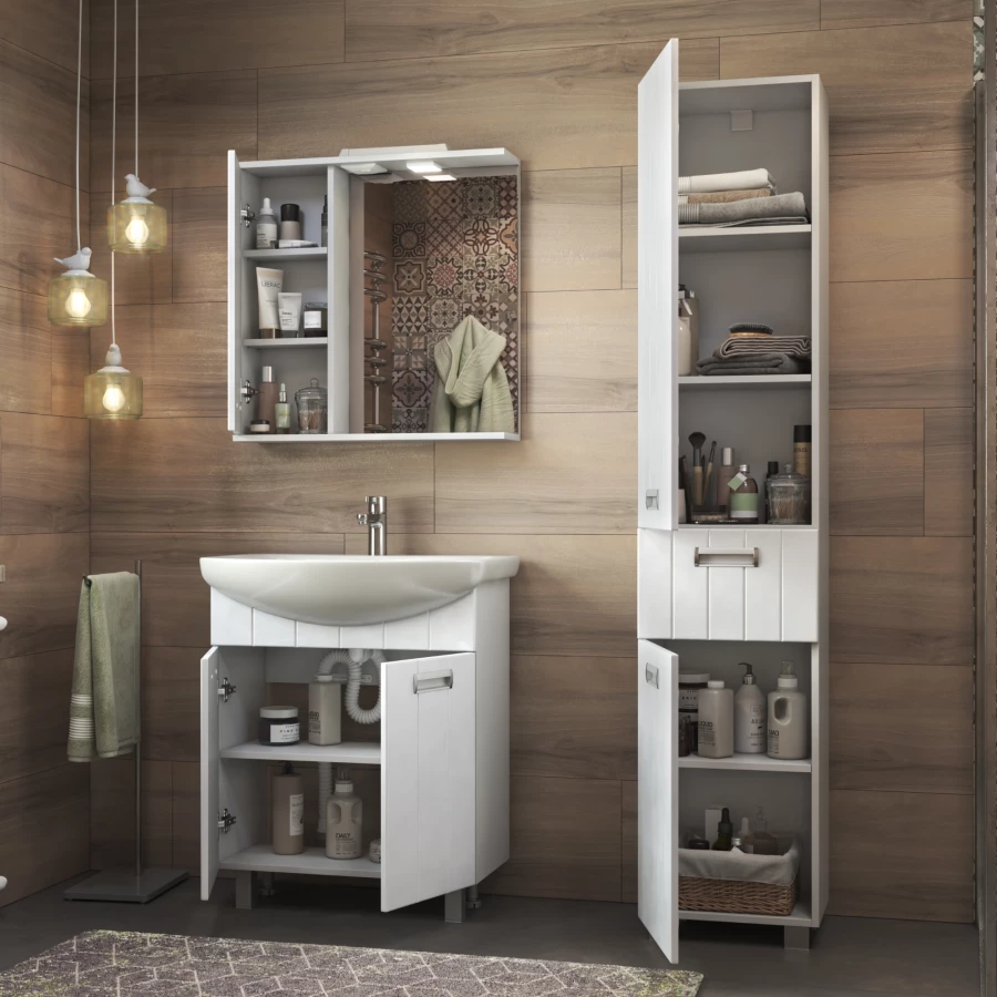 Зеркало шкаф Vigo Diana 600 навесной левый со спотом z.DIA.60.L.El 60x70 см