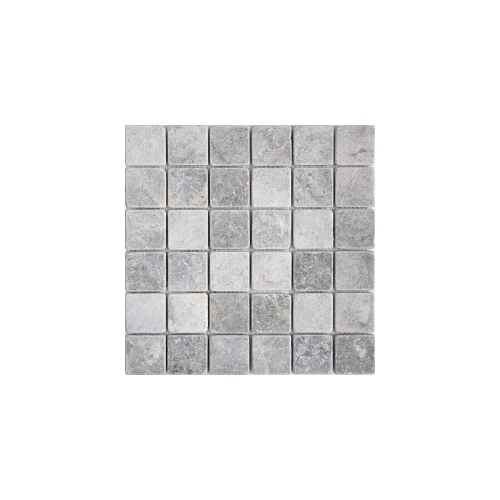 Мозаика Starmosaic VLg Tumbled нат. мрамор серый 30x30 см