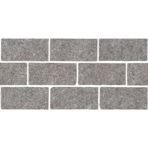 Бордюр Kerama Marazzi Роверелла мозаичный матовый пепельный BR025T 34,5x14,7 см